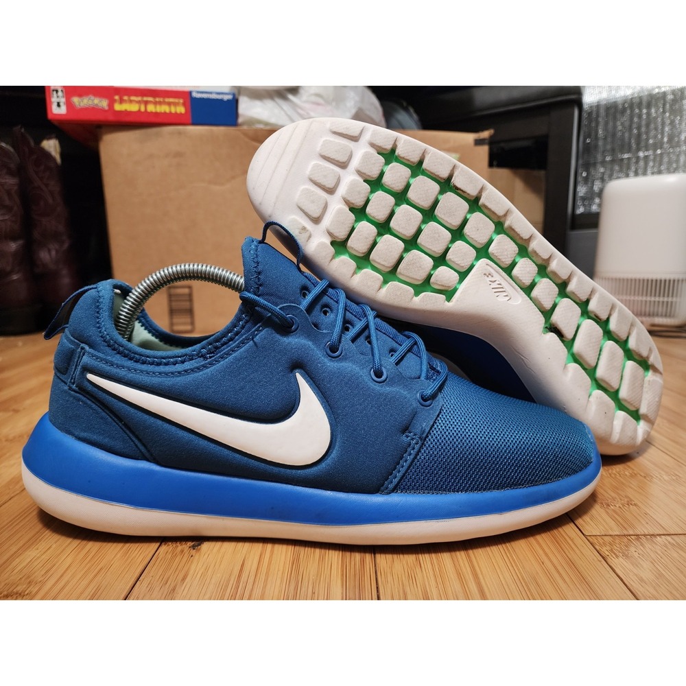 Nike Roshe Two Mens Size 9 Blue Mesh Athletic Running Shoes Sneakers 844656-402